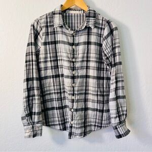 CP Shades Black White Grey Blouse XS